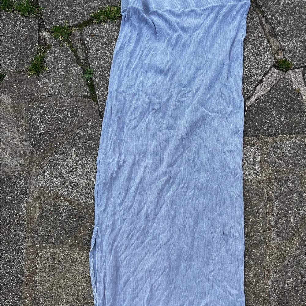 Primark Sky Blue Ribbed Skirt